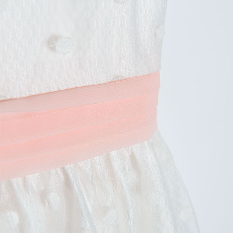 Cool Club, Sukienka dziewczęca z krótkim rękawem, biała