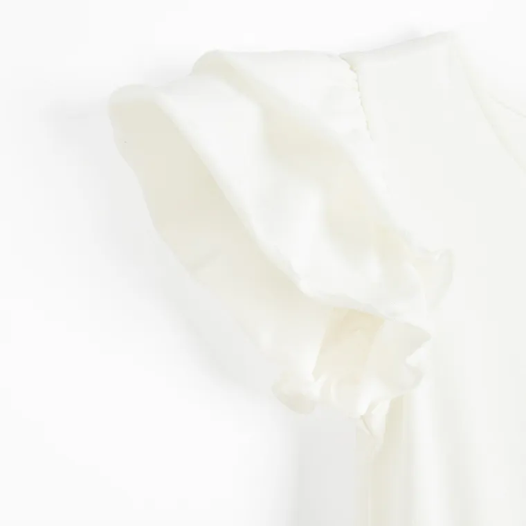 Cool Club, Sukienka dziewczęca z krótkim rękawem, biało-niebieska