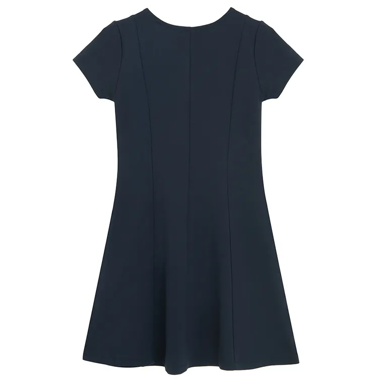 Cool Club, Sukienka dziewczęca z krótkim rękawem, granatowa