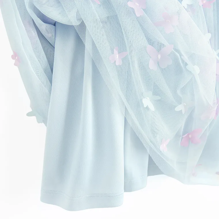 Cool Club, Sukienka dziewczęca z krótkim rękawem, niebieska