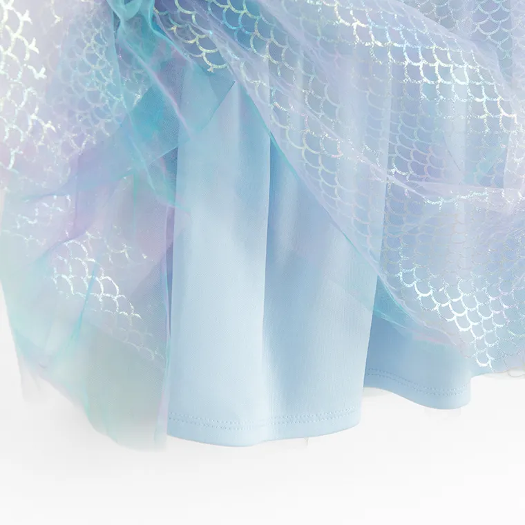 Cool Club, Sukienka dziewczęca z krótkim rękawem, niebieska