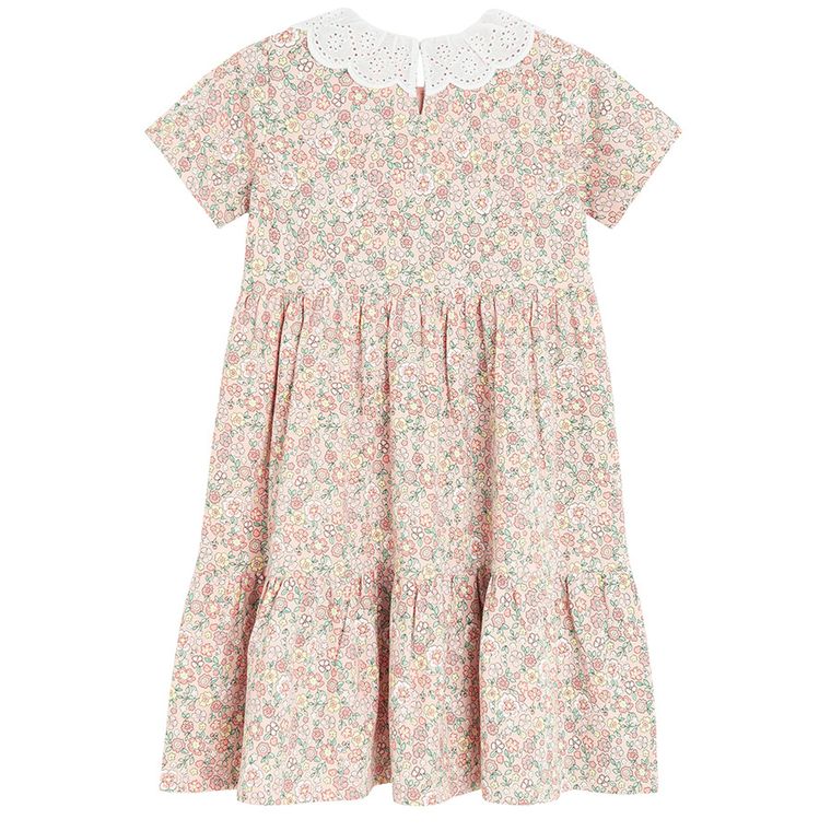 Cool Club, Sukienka dziewczęca z krótkim rękawem, różowa