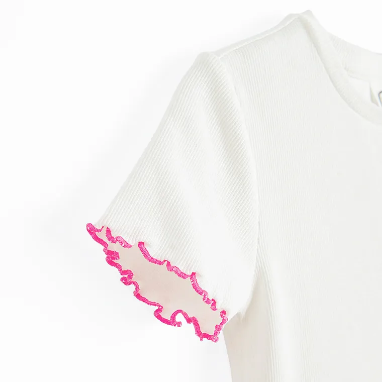 Cool Club, Sukienka dziewczęca z krótkim rękawem, różowa