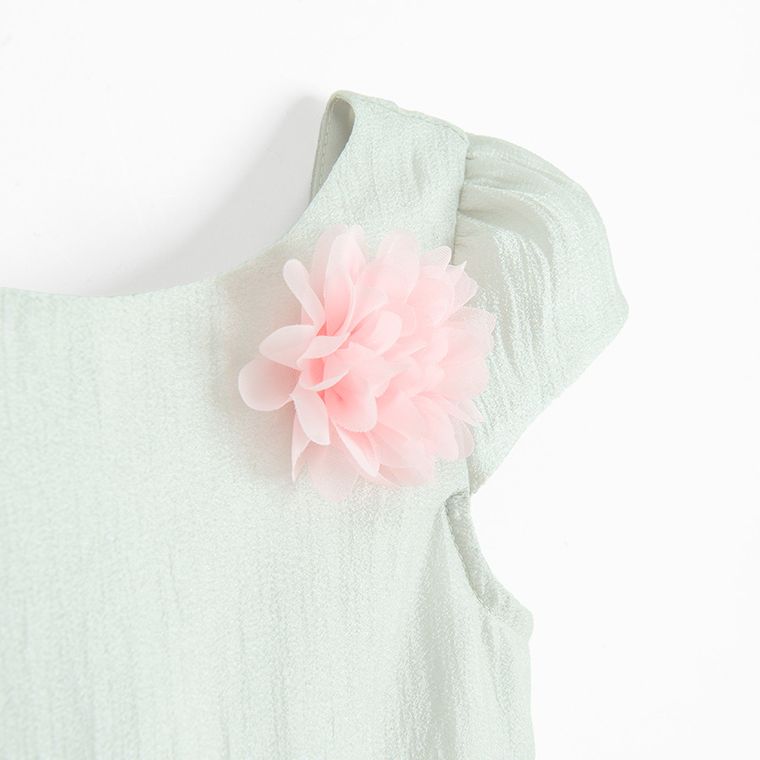 Cool Club, Sukienka dziewczęca z krótkim rękawem, zielona