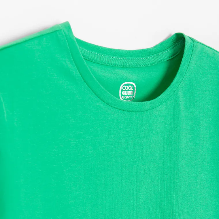 Cool Club, Sukienka dziewczęca z krótkim rękawem, zielona