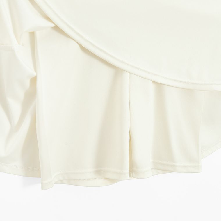 Cool Club, Sukienka tenisowa dziewczęca z szortami, ecru