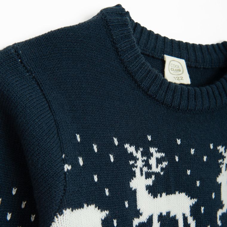 Cool Club, Sweter chłopięcy, granatowy