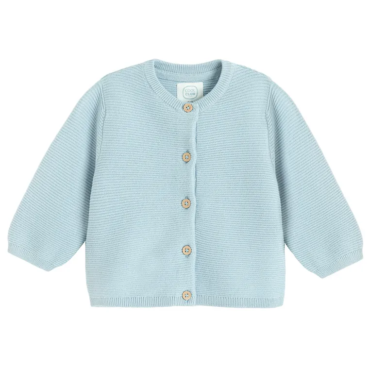 Cool Club, Sweter chłopięcy, rozpinany, niebieski