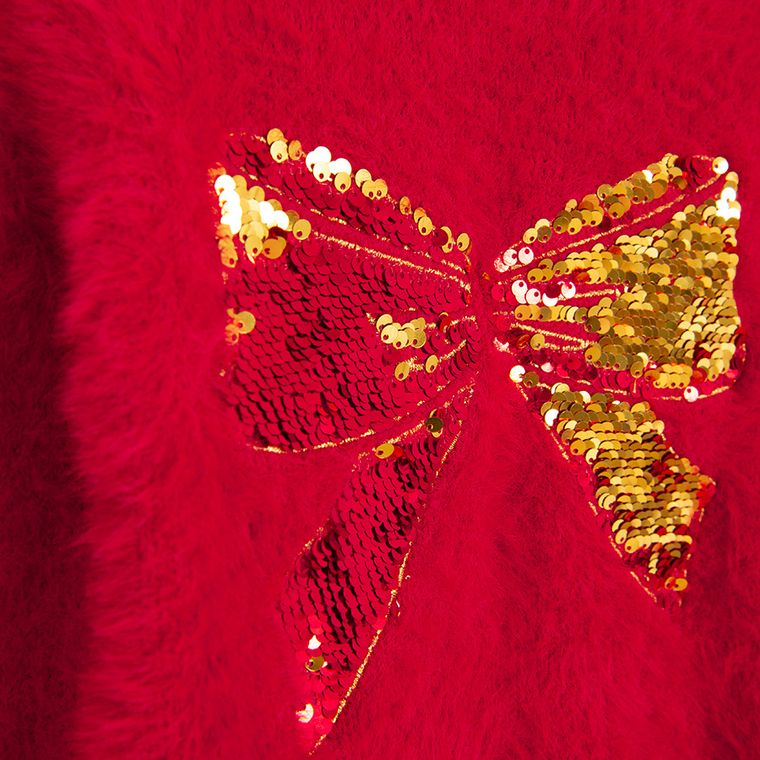 Cool Club, Sweter dziewczęcy, czerwony