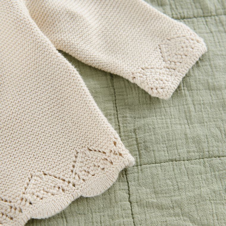 Cool Club, Sweter dziewczęcy, ecru