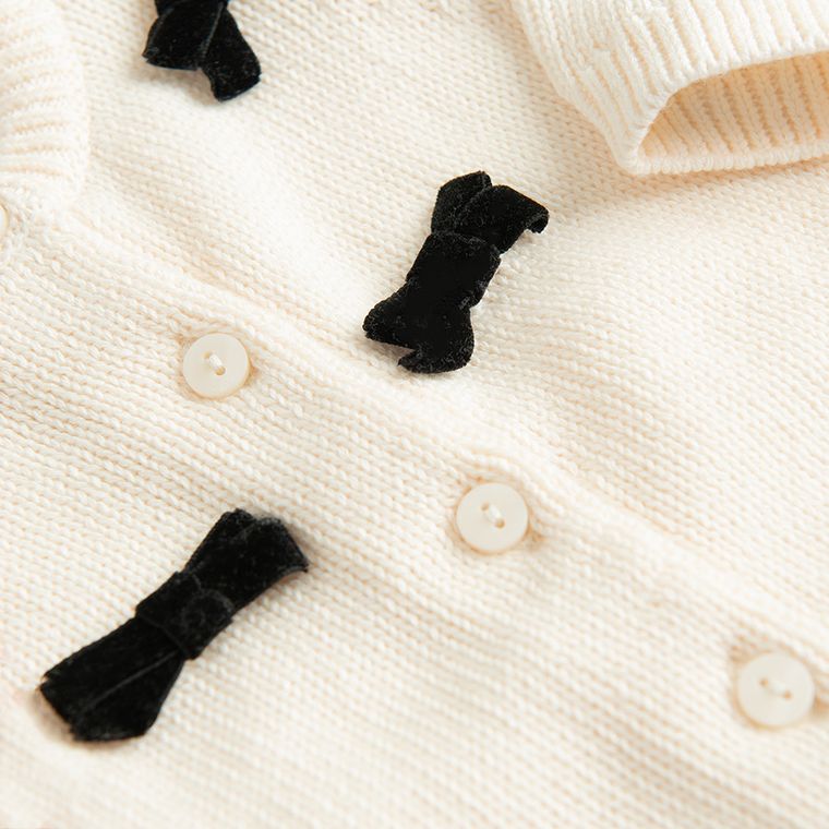 Cool Club, Sweter dziewczęcy, rozpinany, beżowy