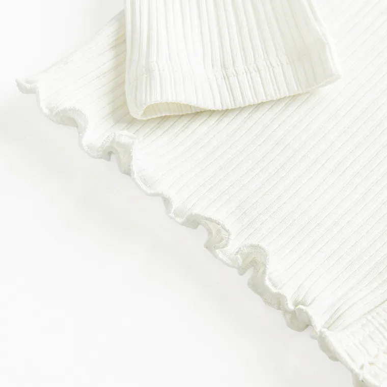 Cool Club, Sweter dziewczęcy, rozpinany, prążkowany, biały