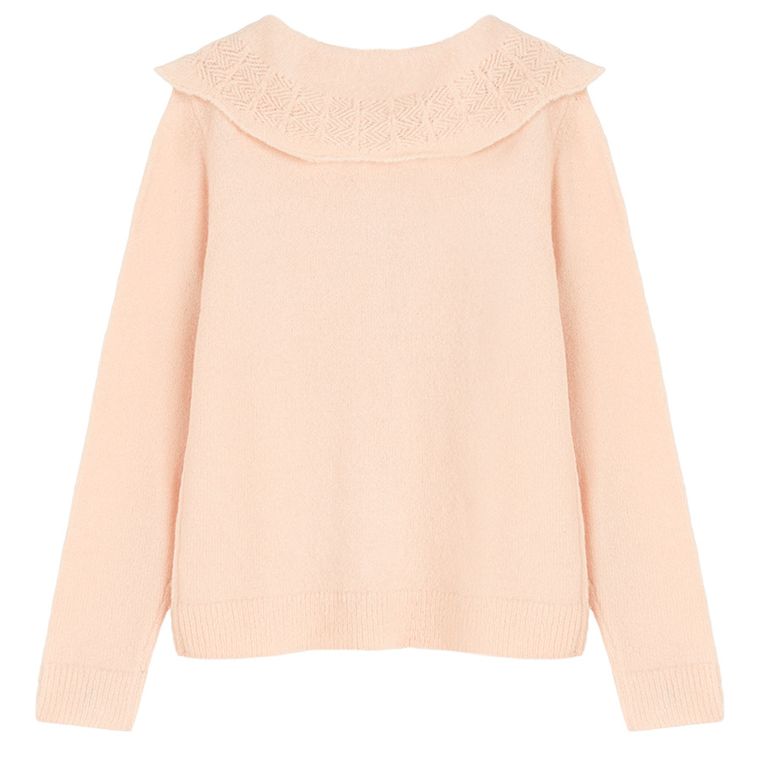 Cool Club, Sweter dziewczęcy, rozpinany, różowy