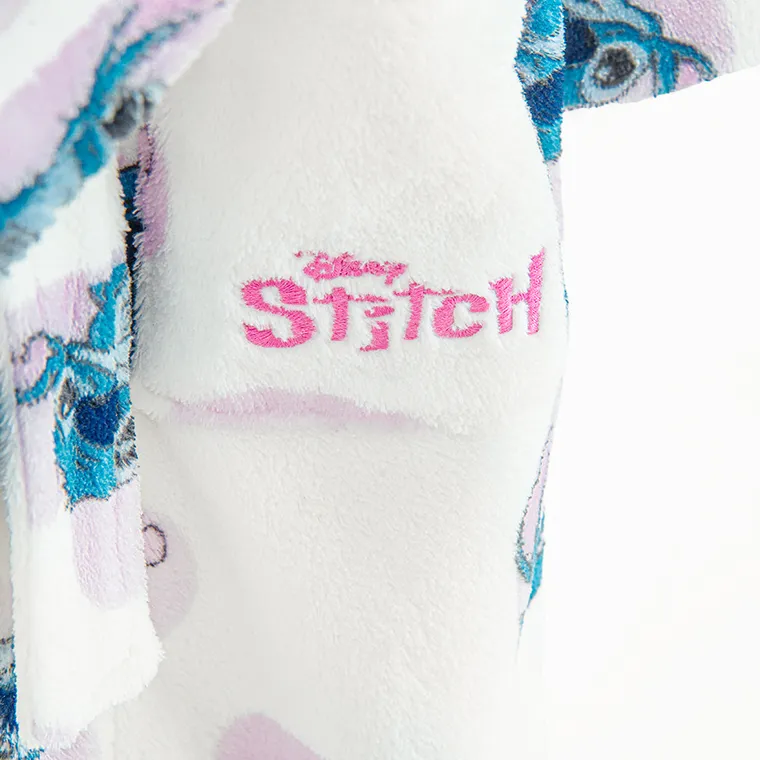 Cool Club, Szlafrok dziewczęcy z kapturem, biały, Lilo i Stitch