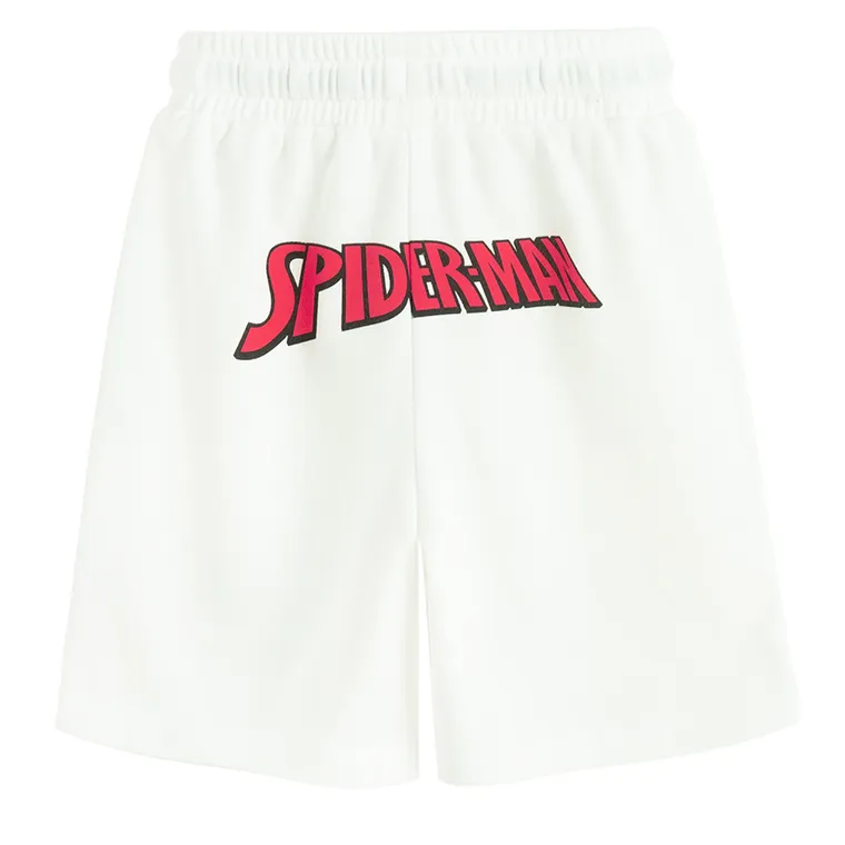 Cool Club, Szorty chłopięce, białe, Spider-Man
