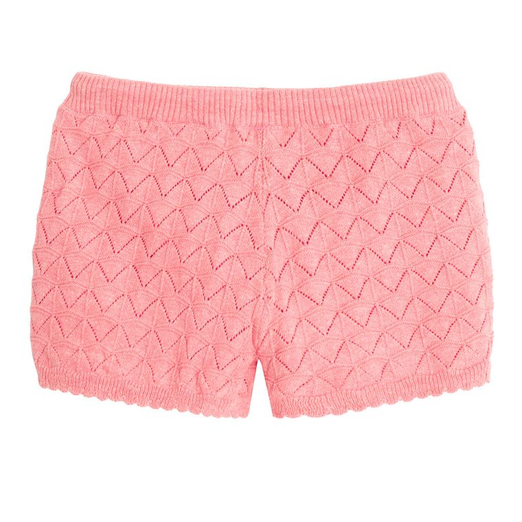Cool Club, Szorty dziewczęce, sweterkowe, różowe