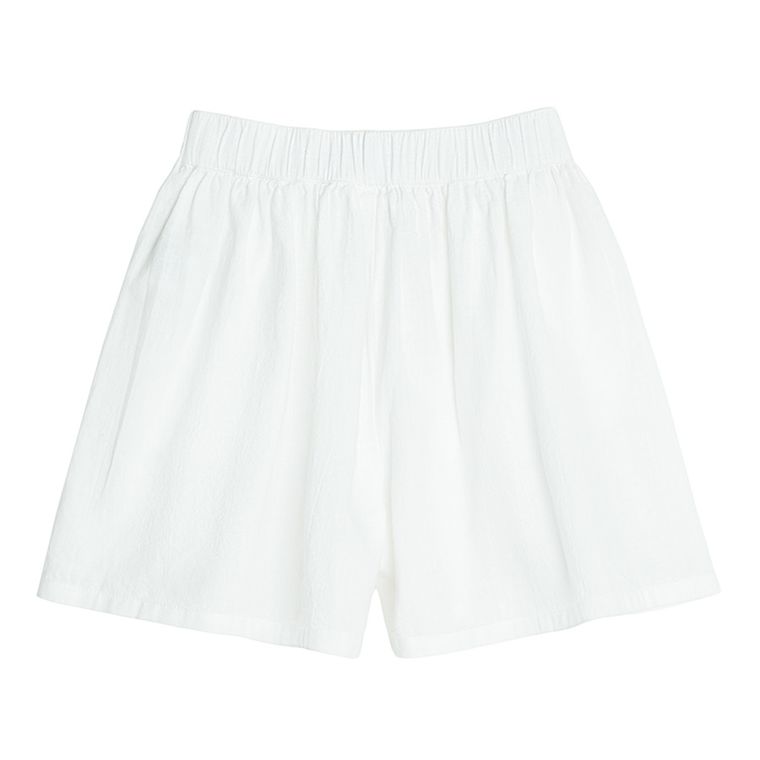 Cool Club, Szorty dziewczęce z lnem, białe