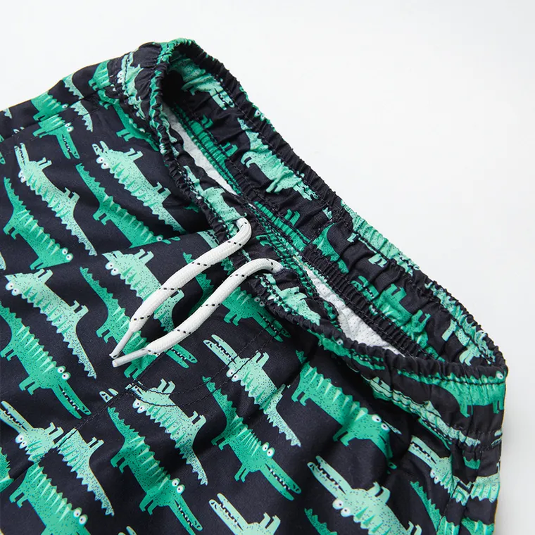 Cool Club, Szorty kąpielowe chłopięce, UV 50, granatowe, krokodyle