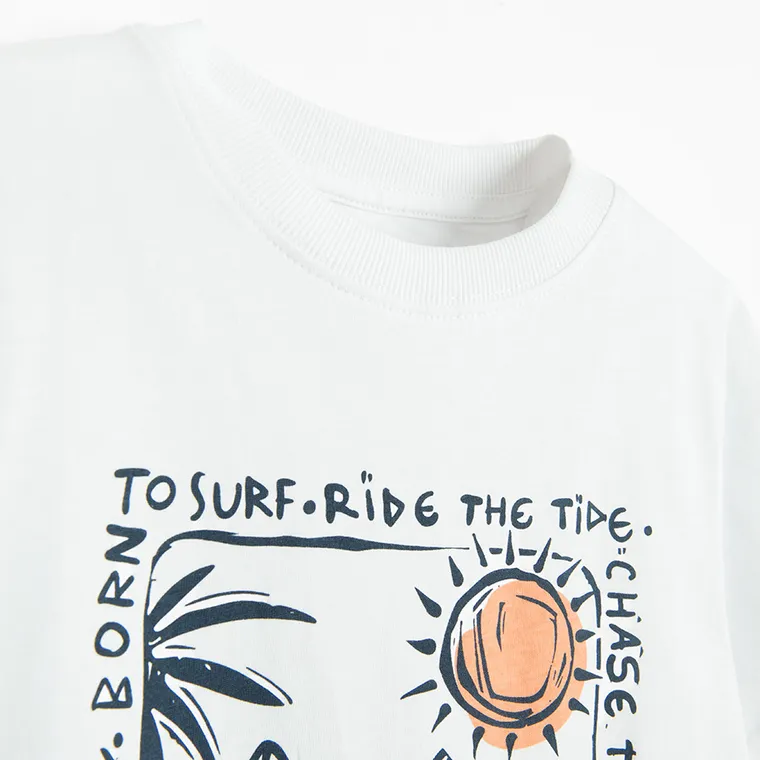 Cool Club, T-shirt chłopięcy, biały