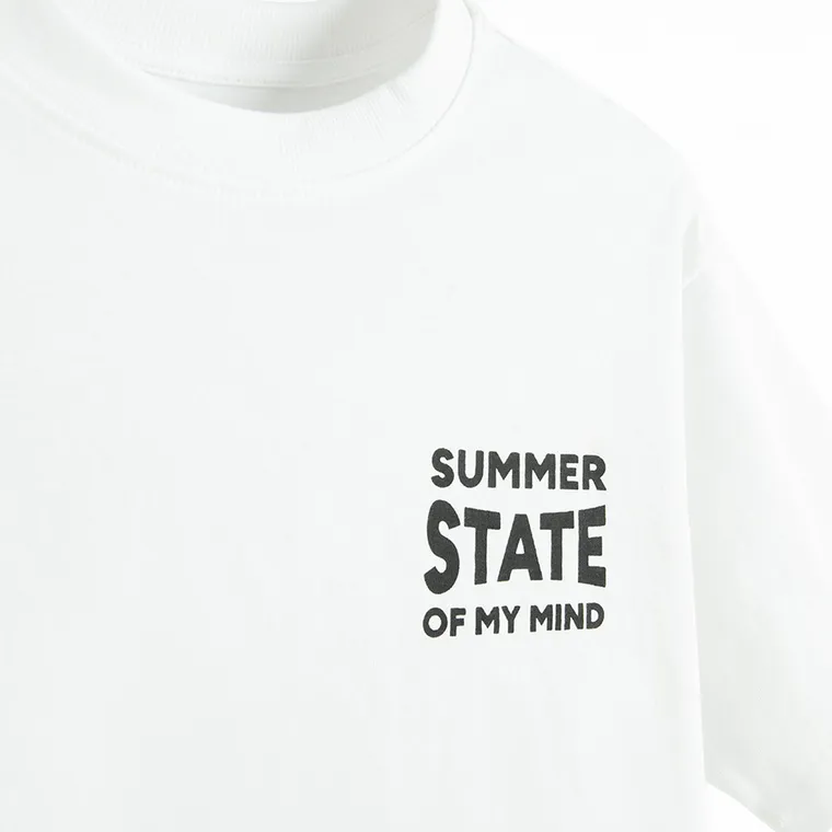 Cool Club, T-shirt chłopięcy, biały