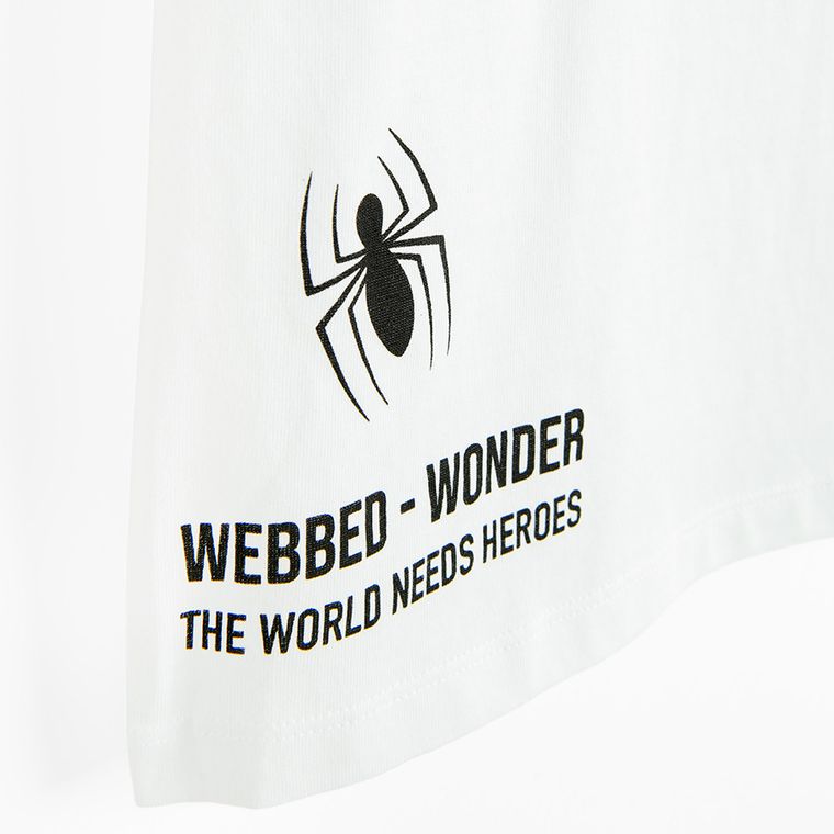 Cool Club, T-shirt chłopięcy, biały, Spider-Man
