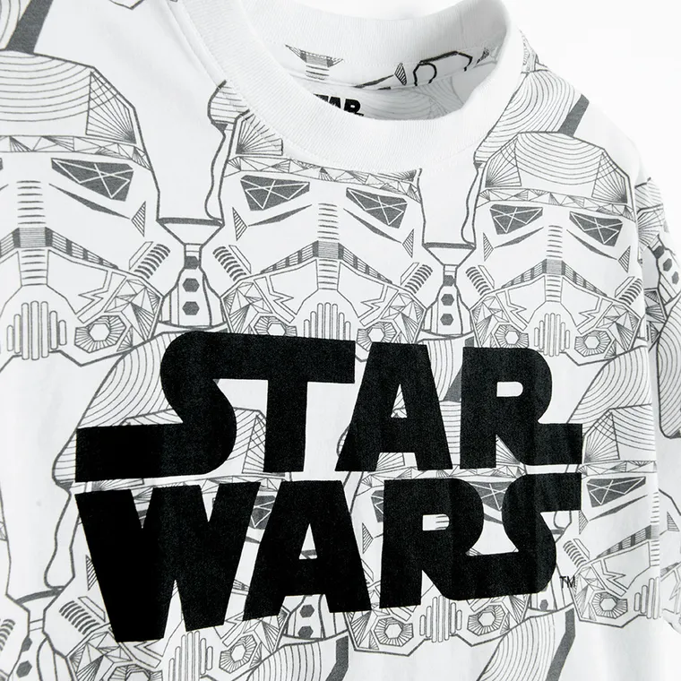 Cool Club, T-shirt chłopięcy, biały, Star Wars