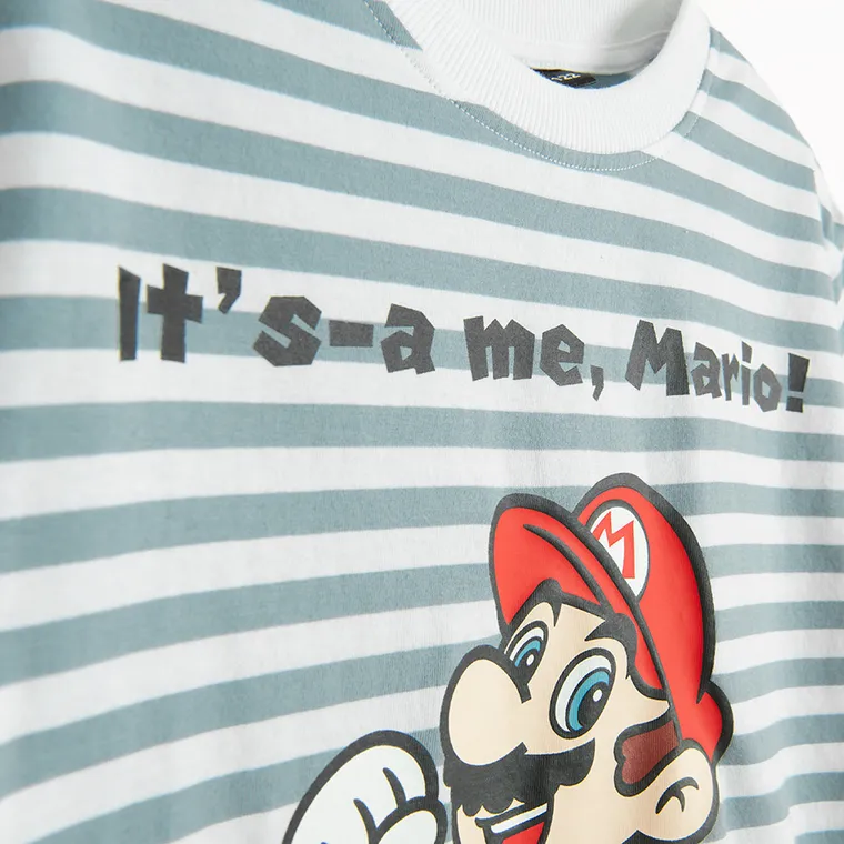 Cool Club, T-shirt chłopięcy, biały, Super Mario