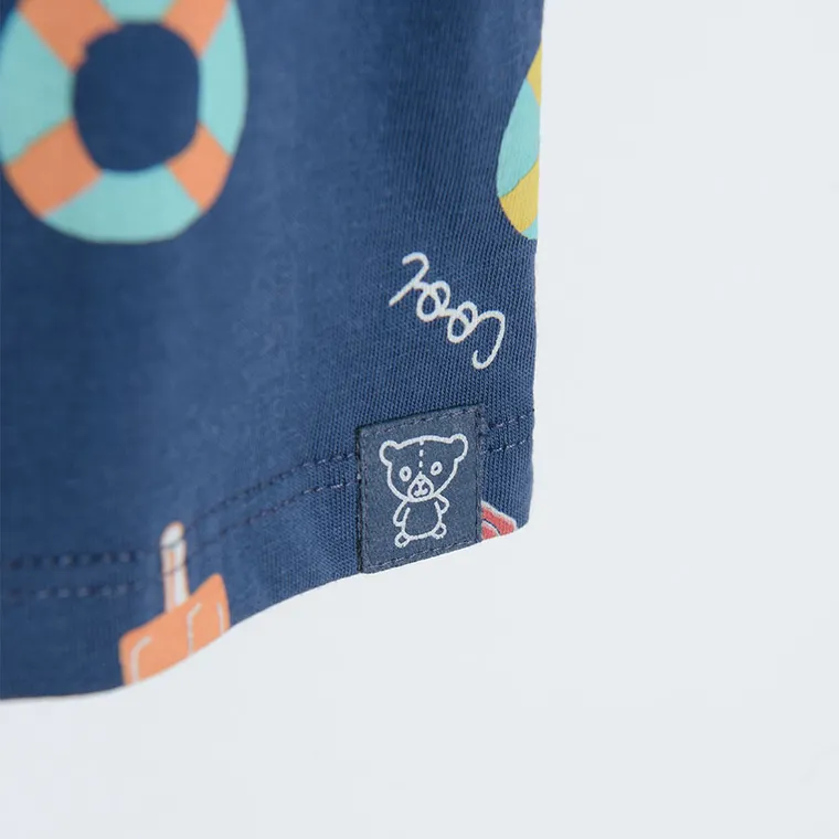 Cool Club, T-shirt chłopięcy, granatowy