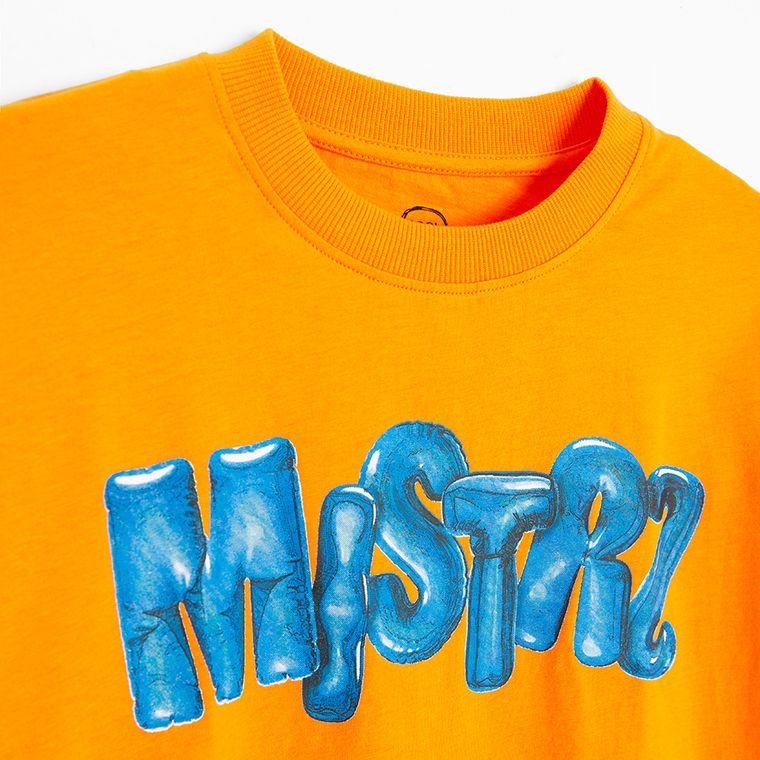 Cool Club, T-shirt chłopięcy, pomarańczowy