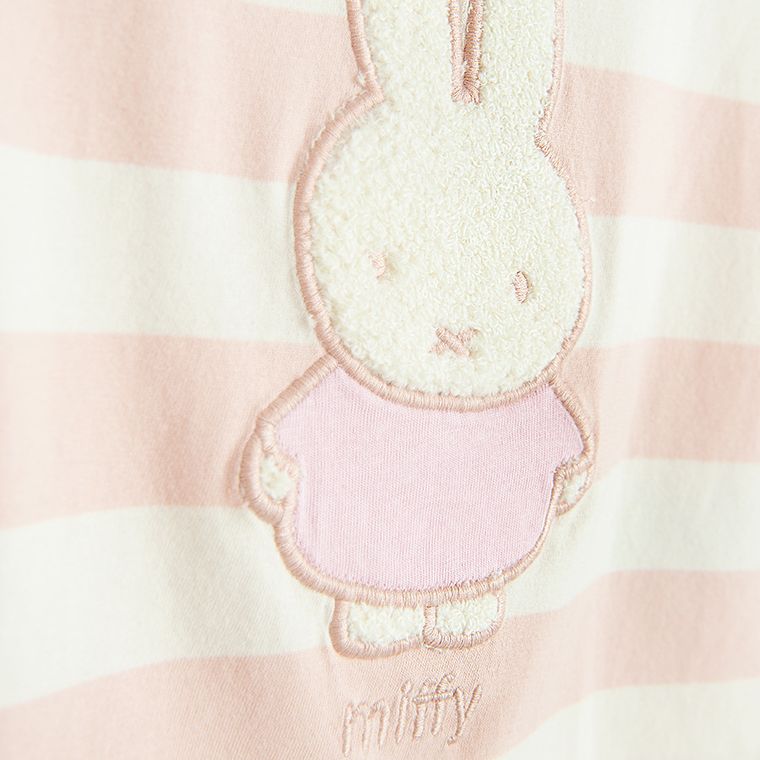 Cool Club, T-shirt dziewczęcy, biało-różowy, Miffy