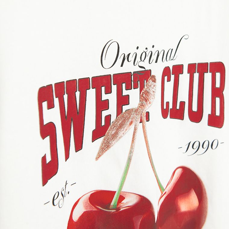 Cool Club, T-shirt dziewczęcy, biały