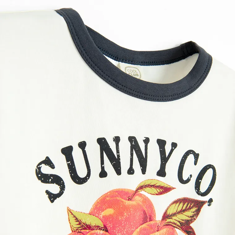 Cool Club, T-shirt dziewczęcy, biały