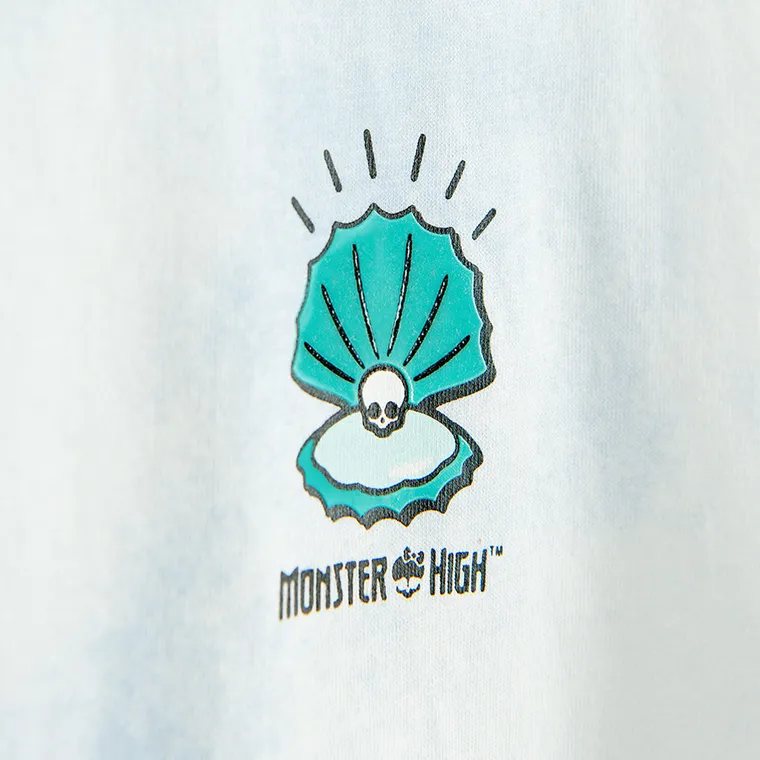 Cool Club, T-shirt dziewczęcy, biały, Monster High