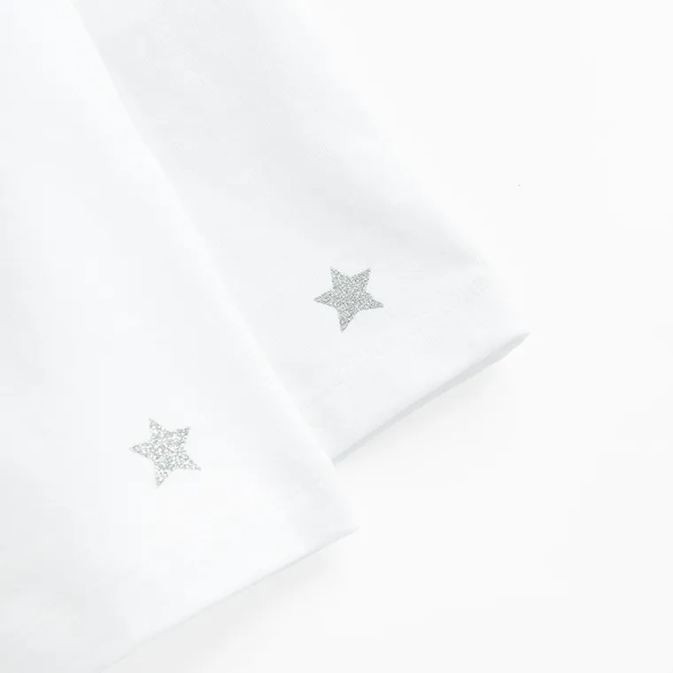 Cool Club, T-shirt dziewczęcy, biały, zestaw, 2 szt.