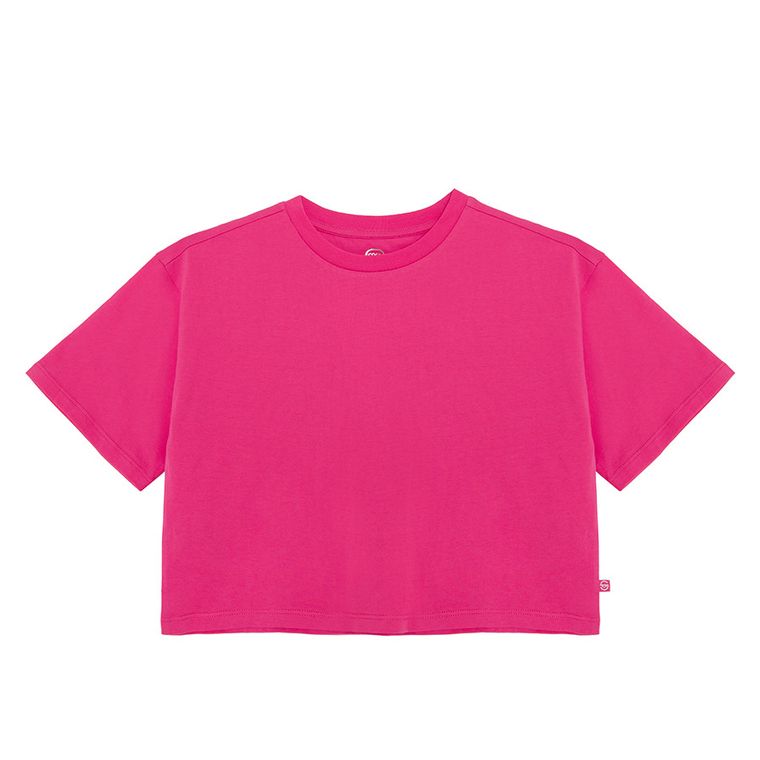 Cool Club, T-shirt dziewczęcy, crop top, mix, zestaw, 5 szt.