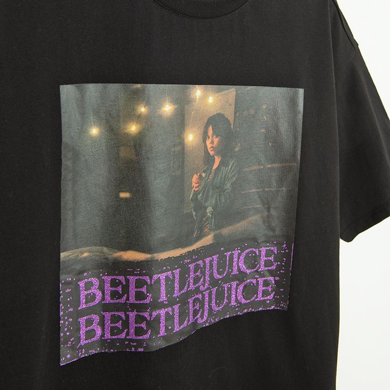 Cool Club, T-shirt dziewczęcy, czarny, Beetlejuice