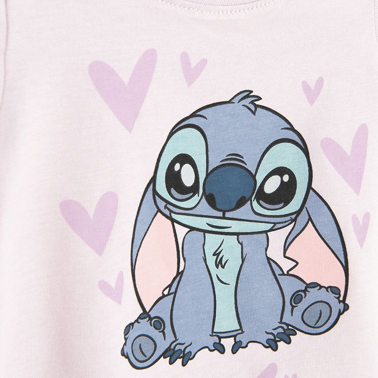 Cool Club, T-shirt dziewczęcy, fioletowy, Lilo i Stitch