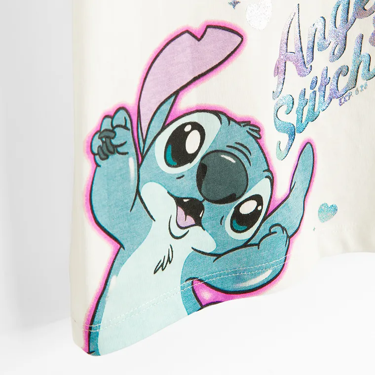 Cool Club, T-shirt dziewczęcy, mix, zestaw, 3 szt., Lilo i Stitch
