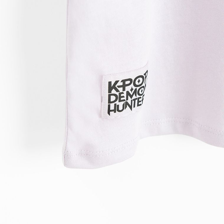 Cool Club, T-shirt dziewczęcy, oversize, fioletowy, K-Pop Demon Hunters