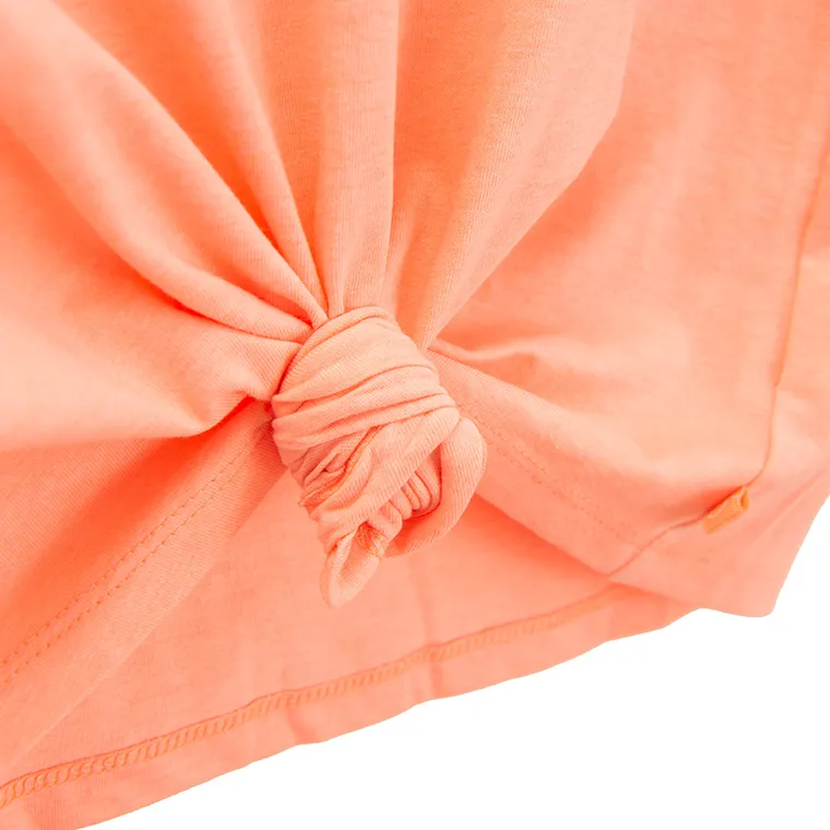 Cool Club, T-shirt dziewczęcy, pomarańczowy