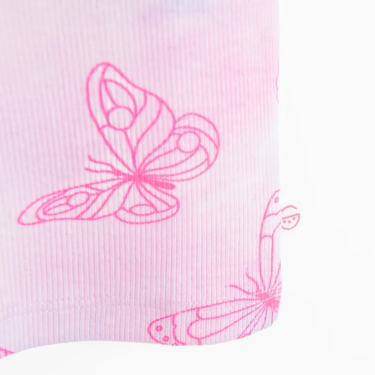 Cool Club, T-shirt dziewczęcy, prążkowany, mix