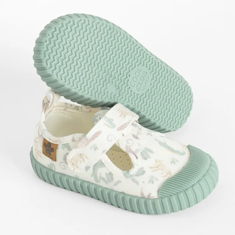 Cool Club, Trampki chłopięce, beżowe, Zdrowa Stopa, podeszwa Barefoot