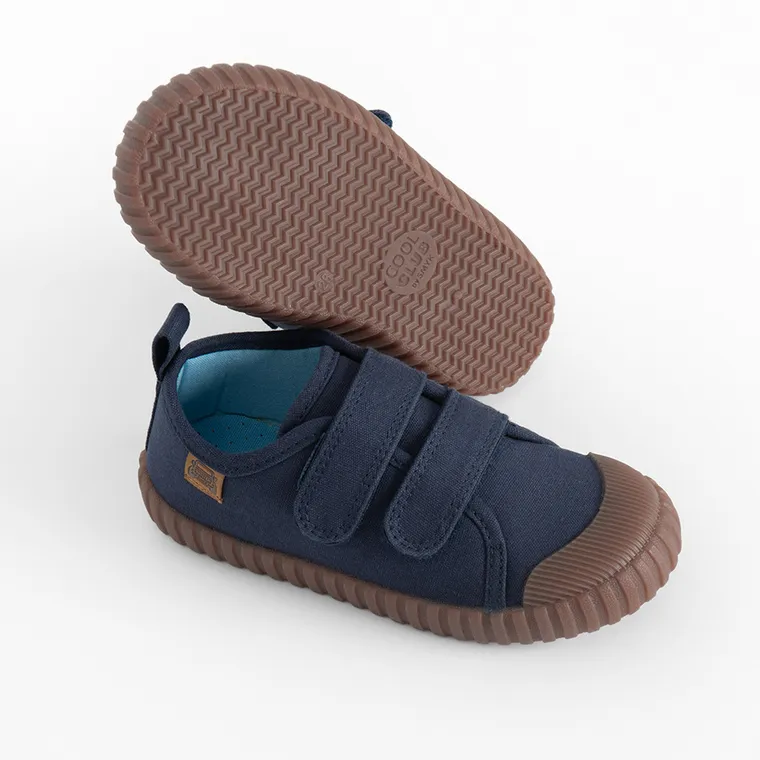 Cool Club, Trampki chłopięce, granatowe, Zdrowa Stopa, podeszwa Barefoot