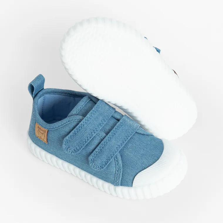 Cool Club, Trampki dziecięce, niebieskie, Zdrowa Stopa, podeszwa Barefoot