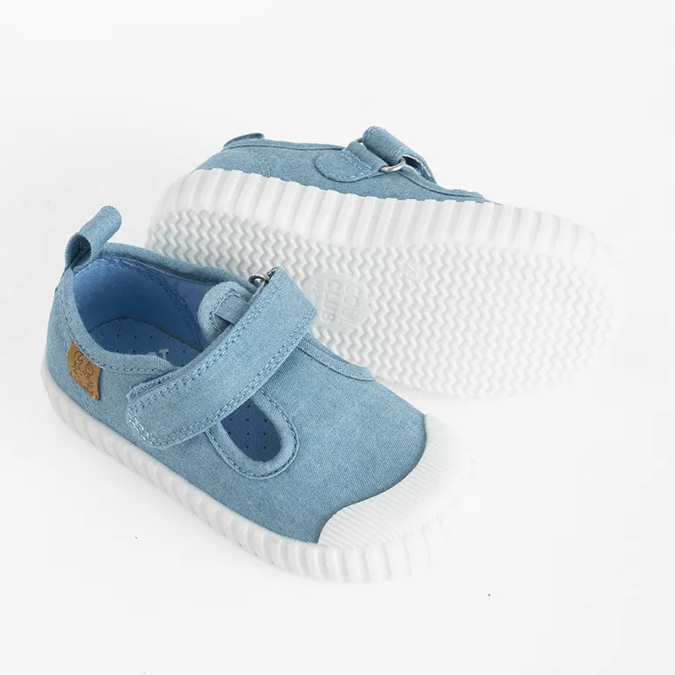 Cool Club, Trampki dziecięce, niebieskie, Zdrowa Stopa, podeszwa Barefoot