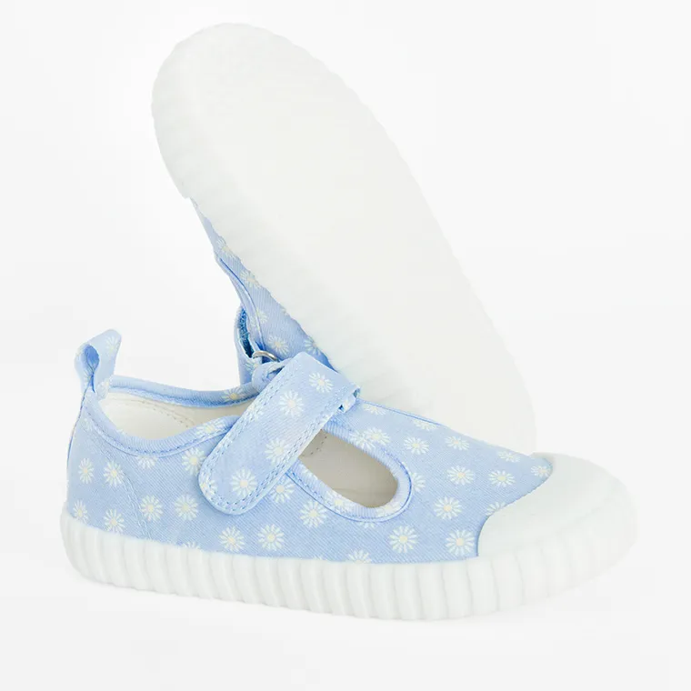 Cool Club, Trampki dziewczęce, niebieskie, Zdrowa Stopa, podeszwa Barefoot