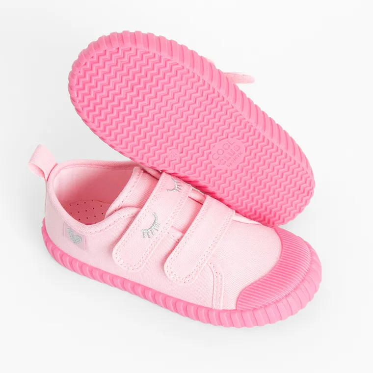 Cool Club, Trampki dziewczęce, różowe, Zdrowa Stopa, podeszwa Barefoot