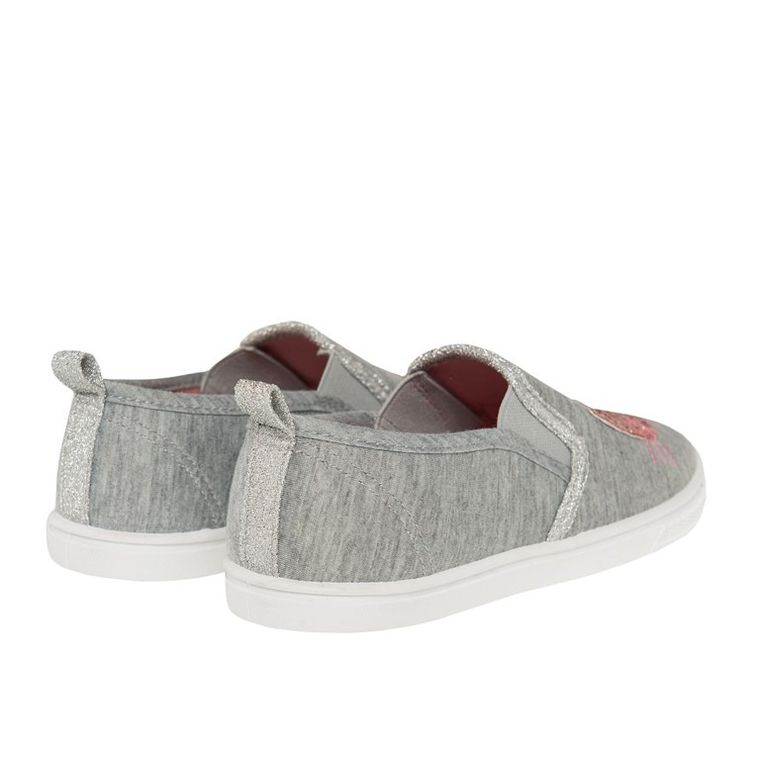 Cool Club, Trampki dziewczęce, Slip On, szare, brokatowy kotek