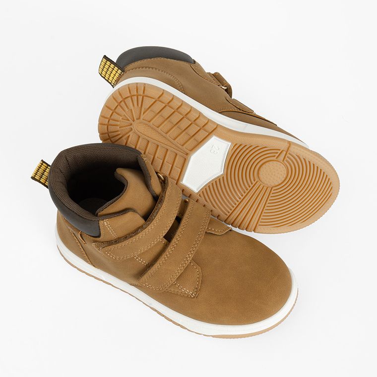 Cool Club, Trzewiki chłopięce, brązowe, skórzana wkładka