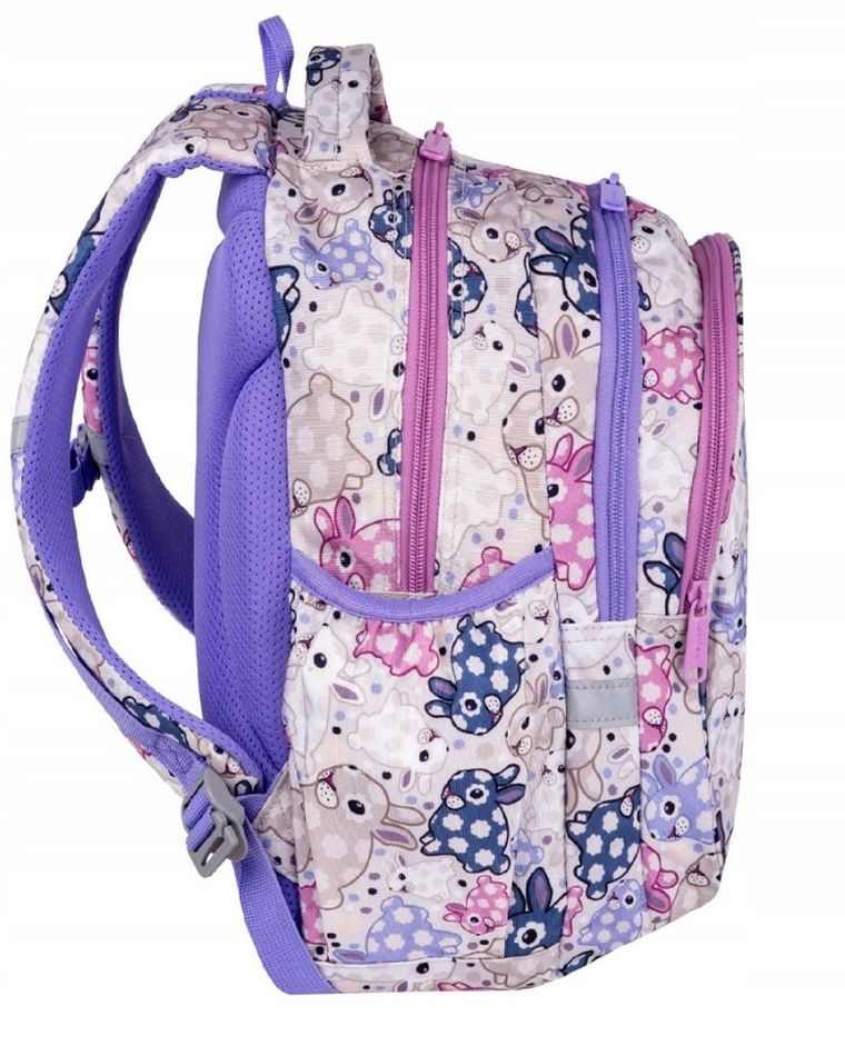 CoolPack, Jerry, plecak szkolny, 3-komorowy, White Bunny